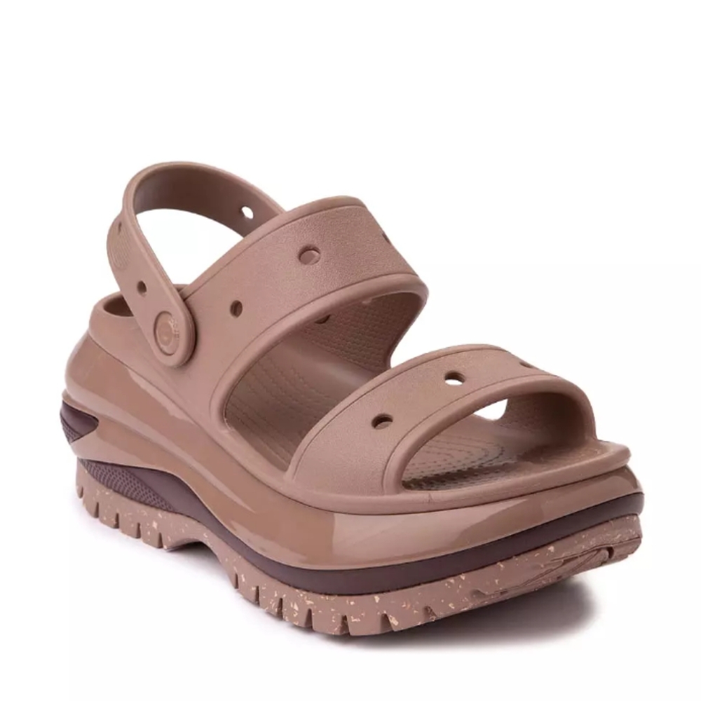 CROCS Brown Platform Mules